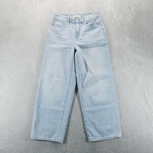 Madewell Jeans Womens 26 Light Wash Perfect Vintage Wide Leg Crop High Rise